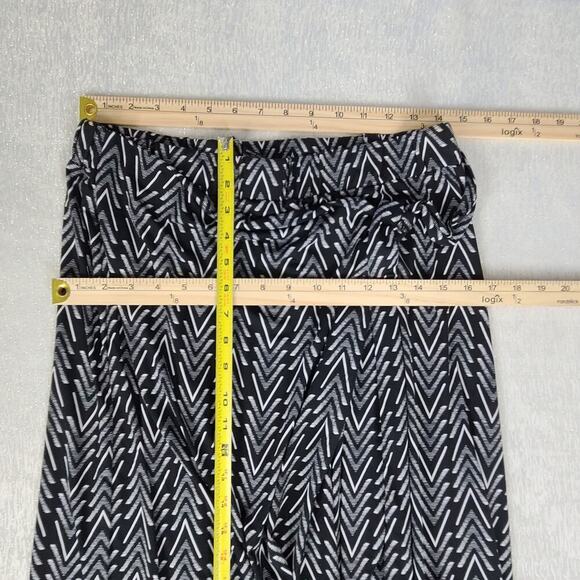 Robert Louis women's wrap maxi skirt black stripes Size XL Phoebe Buffay Hippie - Picture 4 of 7